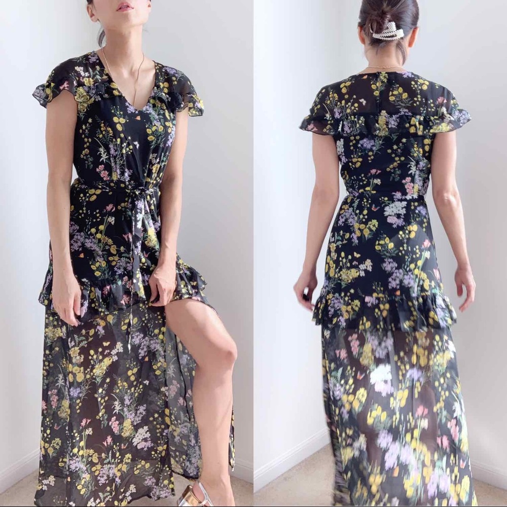 WESTERN BOHO CHIC RUFFLE MAXI DRESS - Picture 8 of 8